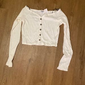 Off the shoulder crop top